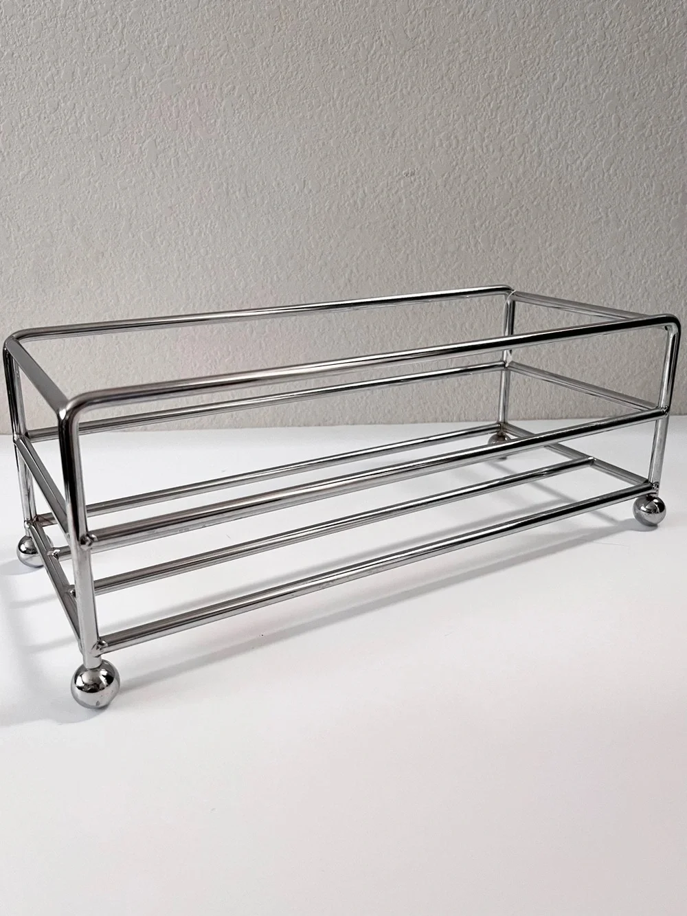 Chrome Metal storage bin